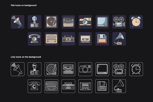 Old electronics for communications.  in Hipster Icons - product preview 1