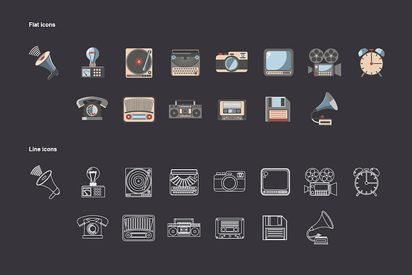 Old electronics for communications.  in Hipster Icons - product preview 2