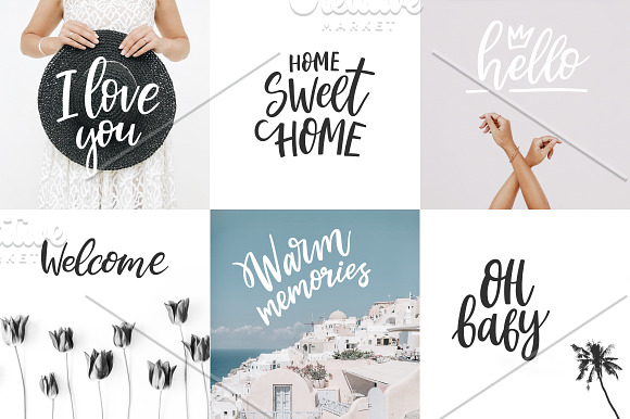 Family Lettering Pack in Instagram Templates - product preview 1