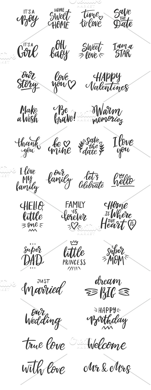Family Lettering Pack in Instagram Templates - product preview 6