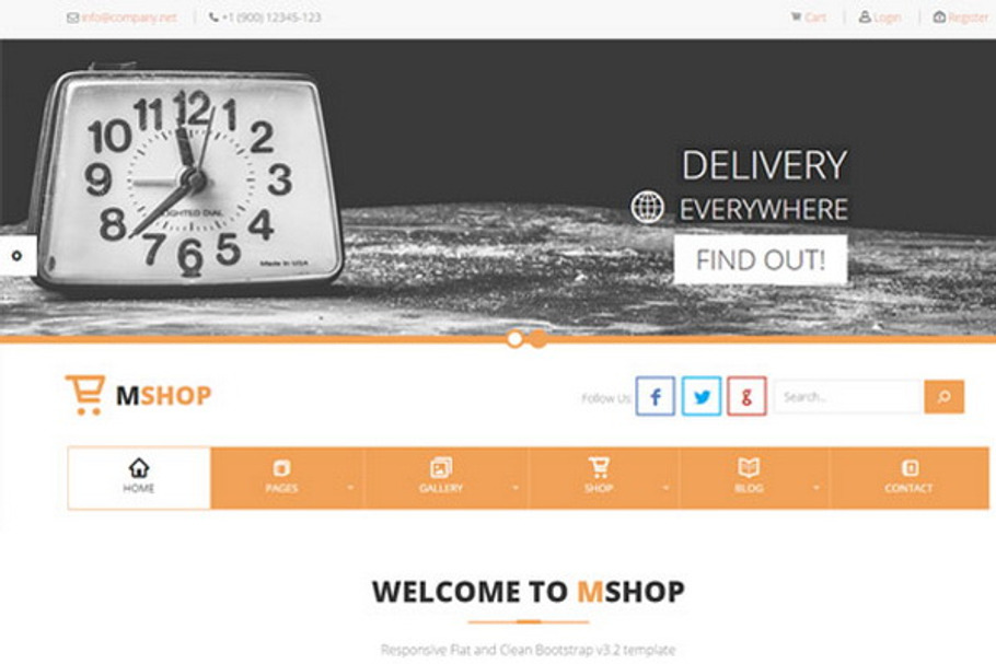 MShop – E-Commerce Delivery Theme