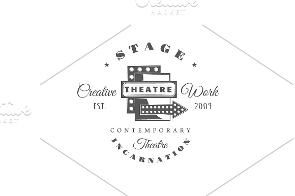 9 Theatre logos templates Vol.3 in Logo Templates - product preview 9