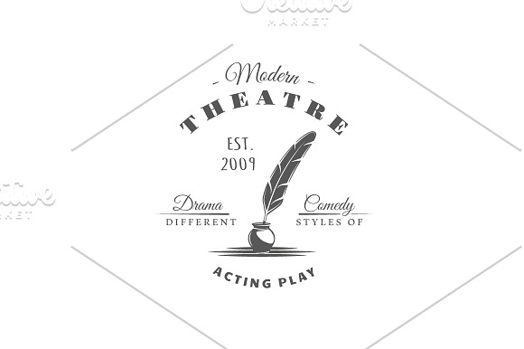 9 Theatre logos templates Vol.3 in Logo Templates - product preview 12