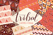Vector "Tribal" seamless pattern set