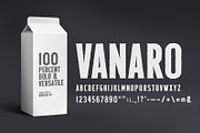 Bold Sans Serif Display Font: VANARO