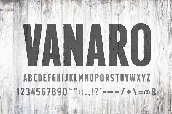 Bold Sans Serif Display Font: VANARO in Display Fonts - product preview 1