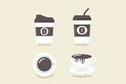 flat coffee icon
