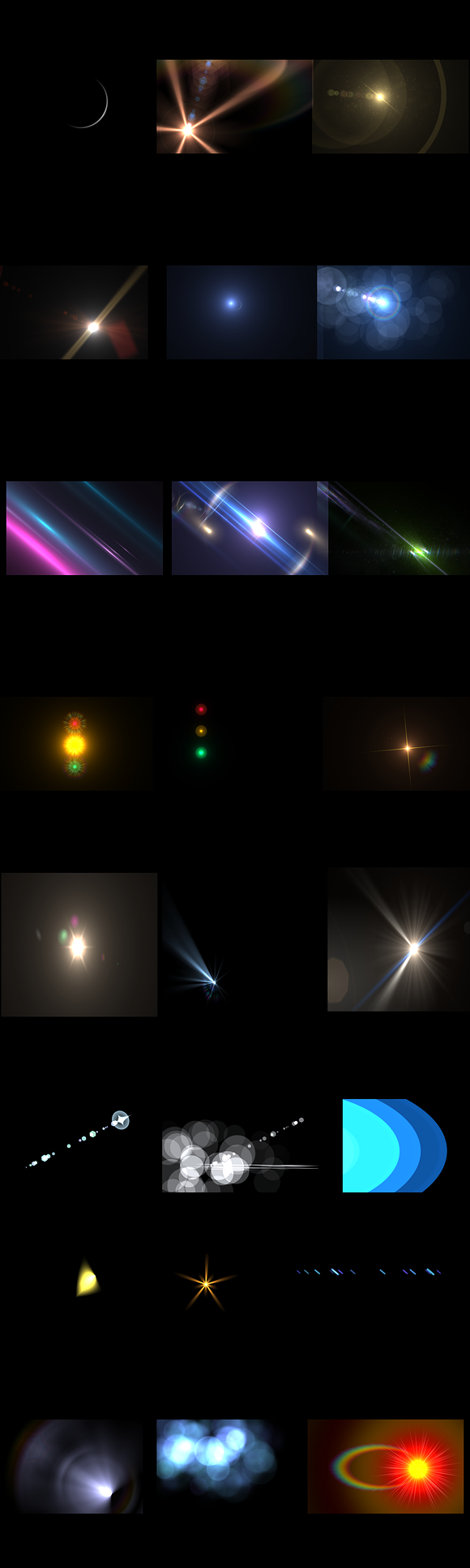 70 Lens Light Flares Bundle in Textures - product preview 2