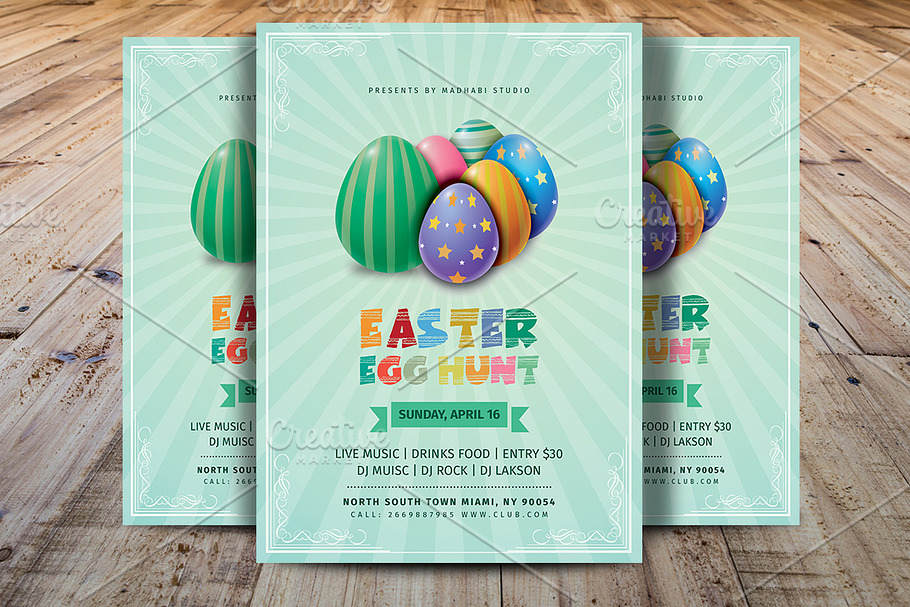 Easter Egg Hunt Flyer Template