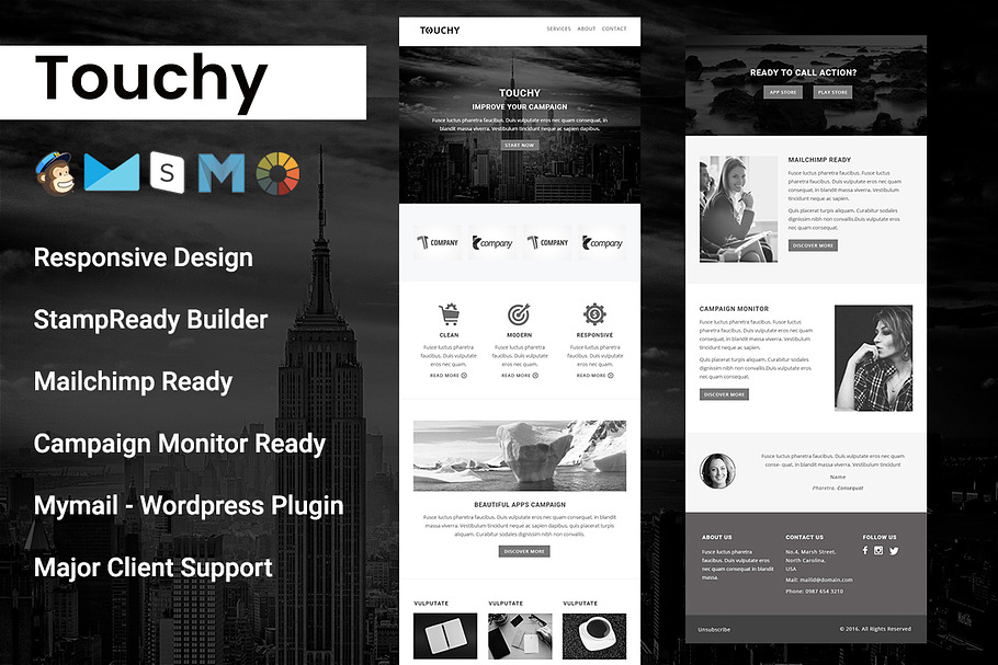 Touchy- RESPONSIVE EMAIL TEMPLATE