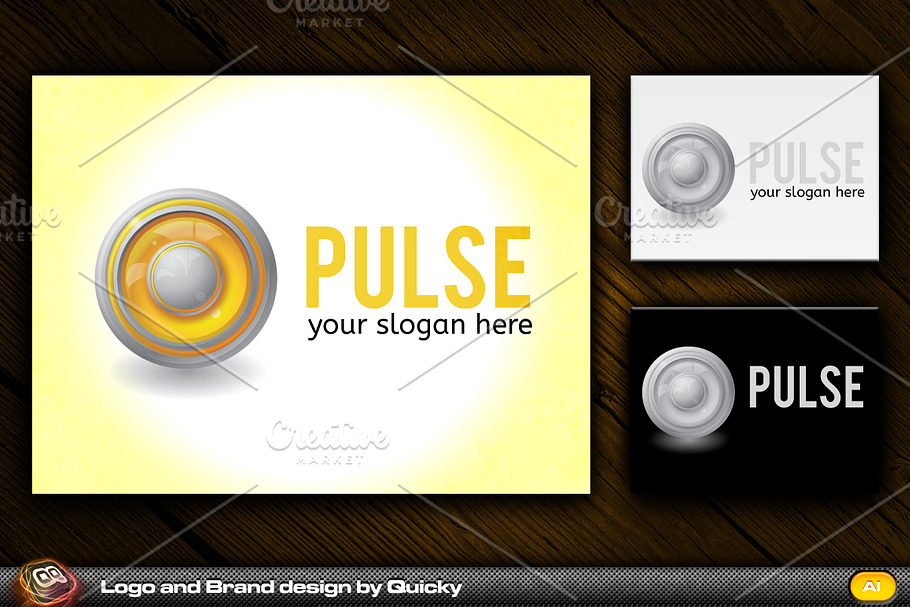 Pulse in Logo Templates - product preview 8