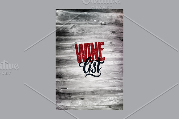 Wine List calligraphic design. in Illustrations - product preview 2
