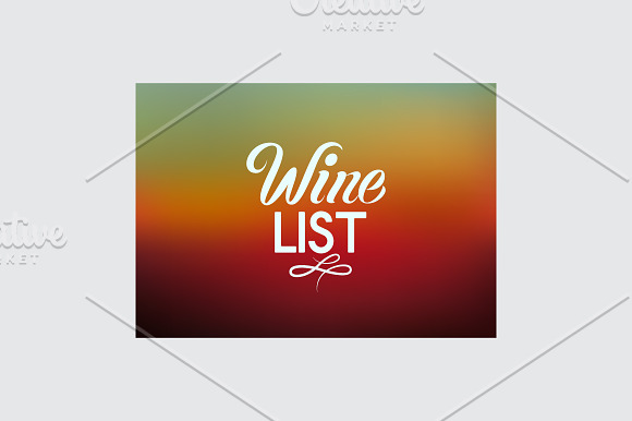 Wine List calligraphic design. in Illustrations - product preview 3