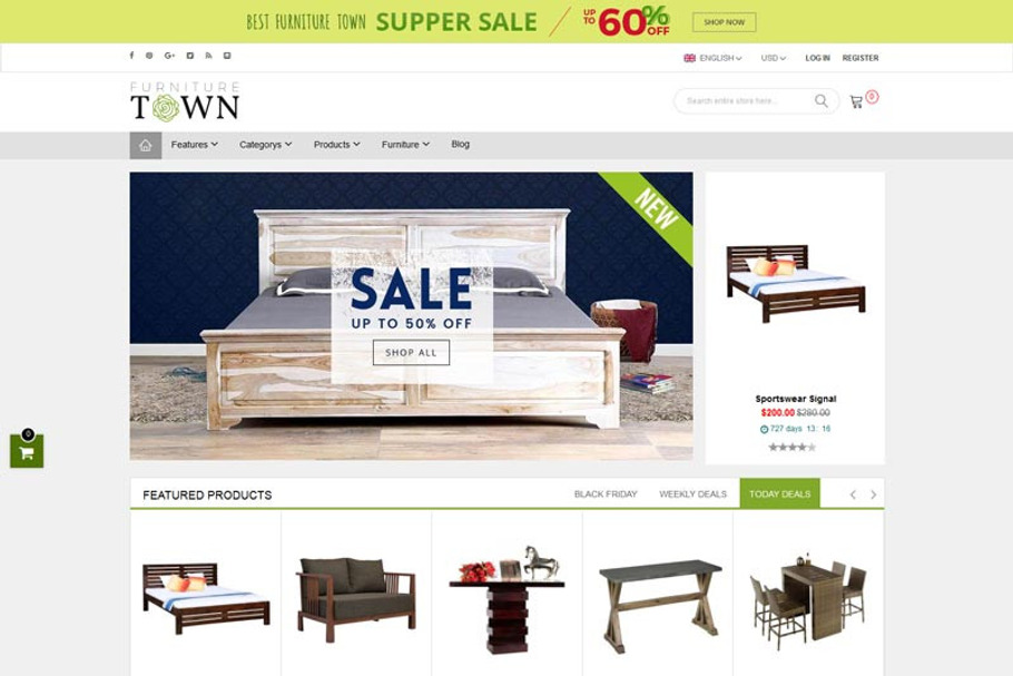 Furniture Store Magento 1 & 2 Theme in Magento Themes - product preview 8