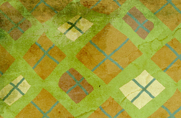 Green Brown Gingham Pattern in Patterns - product preview 4