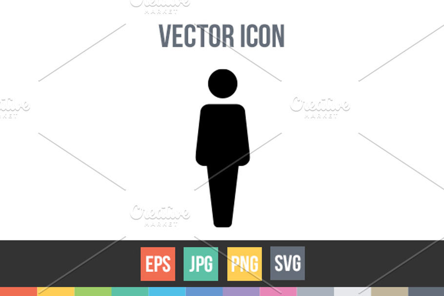 People Icon in People Icons - product preview 8
