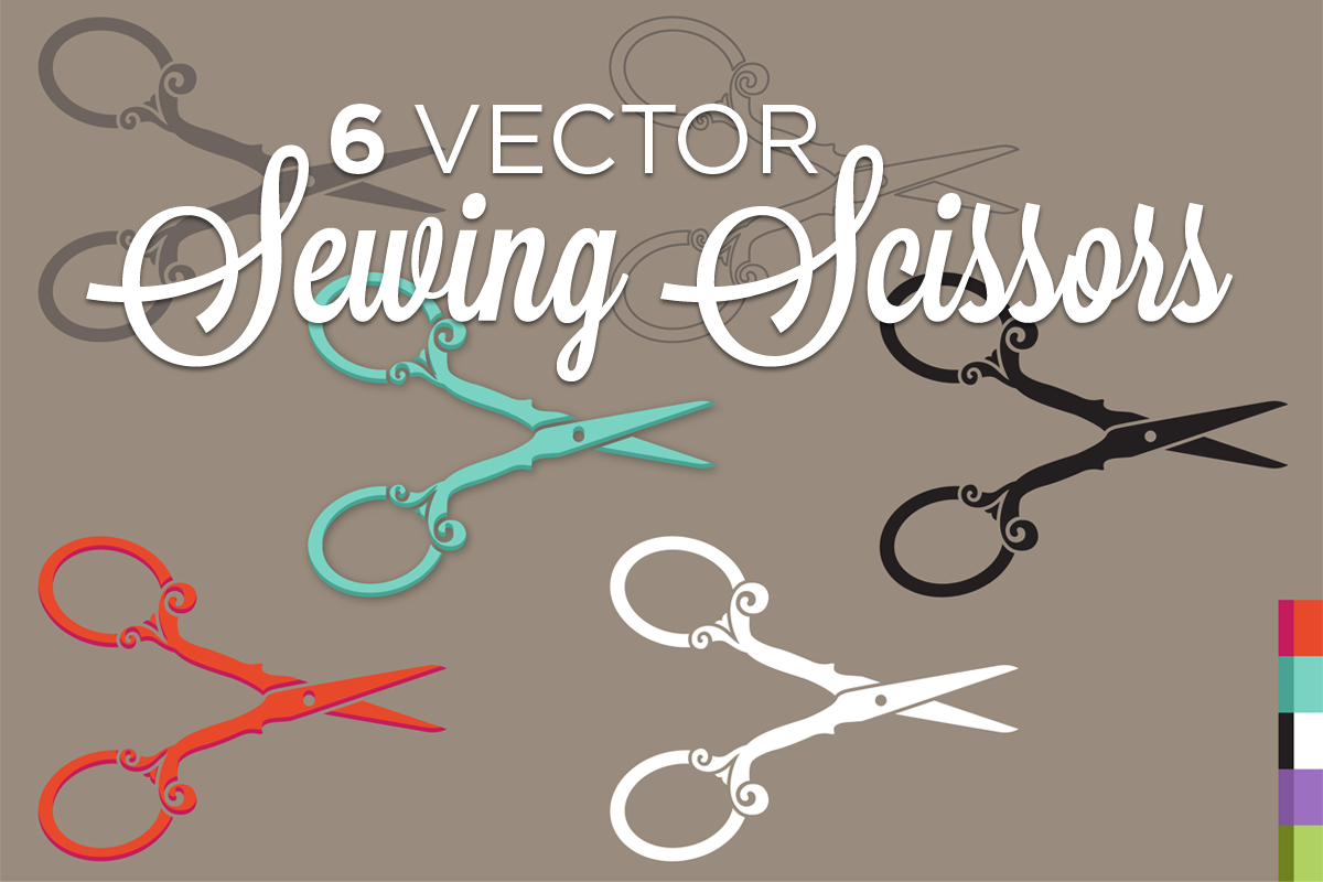 Antique Sewing Scissors in Objects - product preview 8