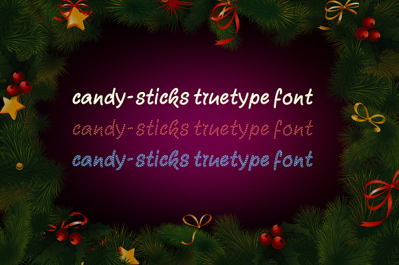 Candy-Sticks TrueType Font in Script Fonts - product preview 1