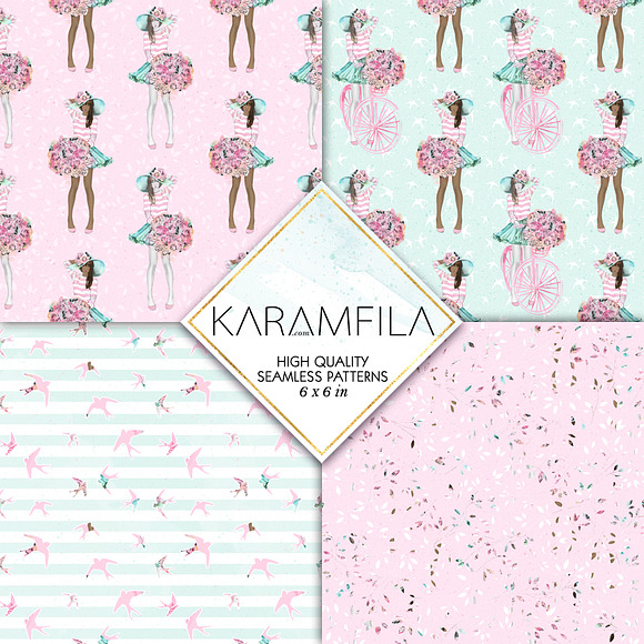 Hello Spring Seamless Patterns in Patterns - product preview 1