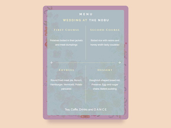 Wedding invitation web / mobile in Wedding Templates - product preview 3