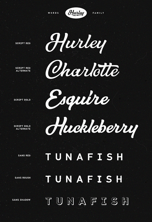 Hurley 1967 Family • 75% Off in Script Fonts - product preview 13