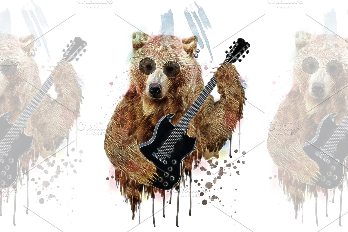 Bear illustration/Cartoon Character in Illustrations - product preview 8