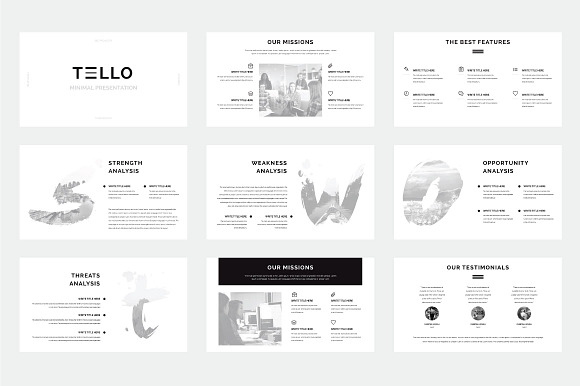 Tello Minimal Keynote Template in Keynote Templates - product preview 1