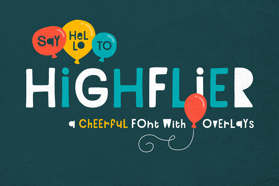 Highflier Font in Block Fonts - product preview 8