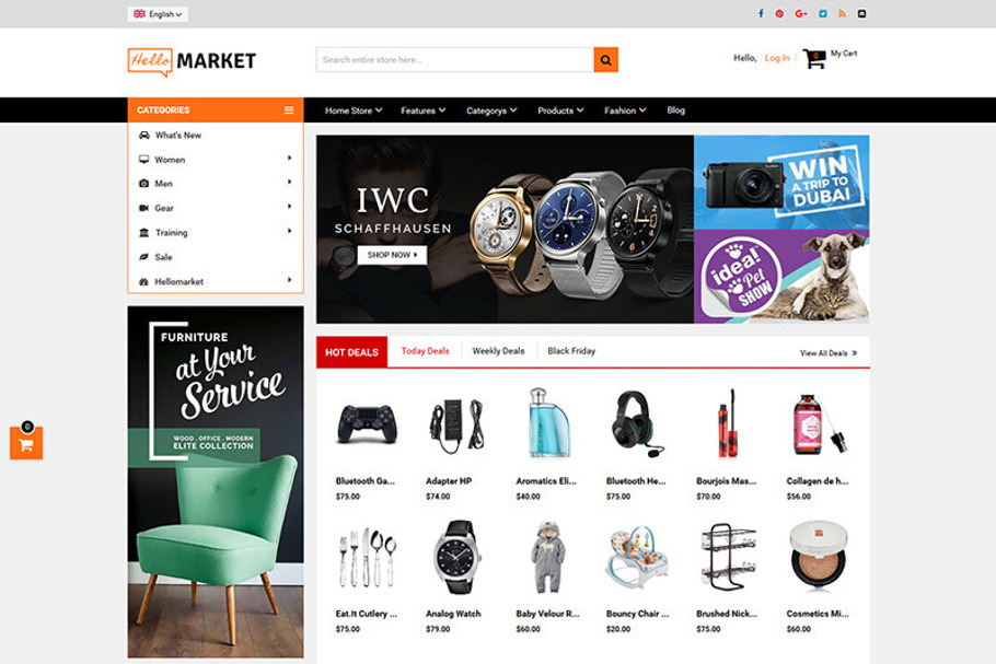  Marketplace Magento 1 & 2 Theme in Magento Themes - product preview 8