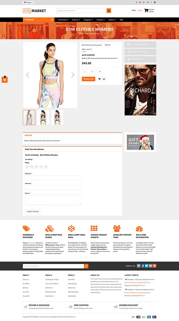  Marketplace Magento 1 & 2 Theme in Magento Themes - product preview 1