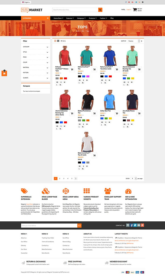  Marketplace Magento 1 & 2 Theme in Magento Themes - product preview 3
