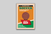 Vintage Soccer Tournament Flyer