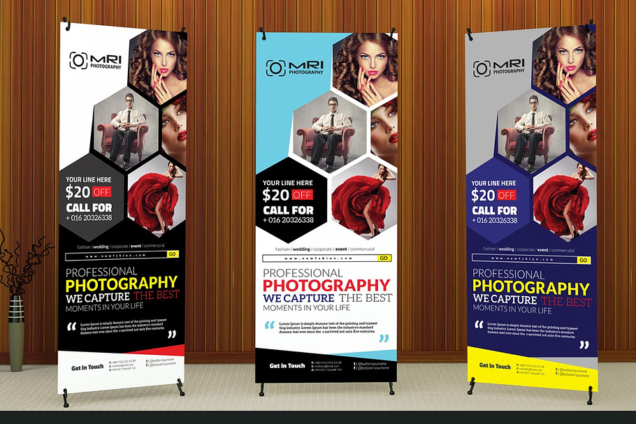 Photography Roll Up Banner in Flyer Templates - product preview 8