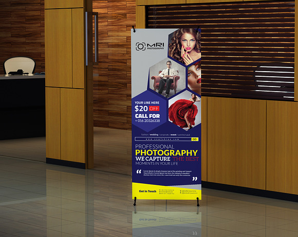 Photography Roll Up Banner in Flyer Templates - product preview 4