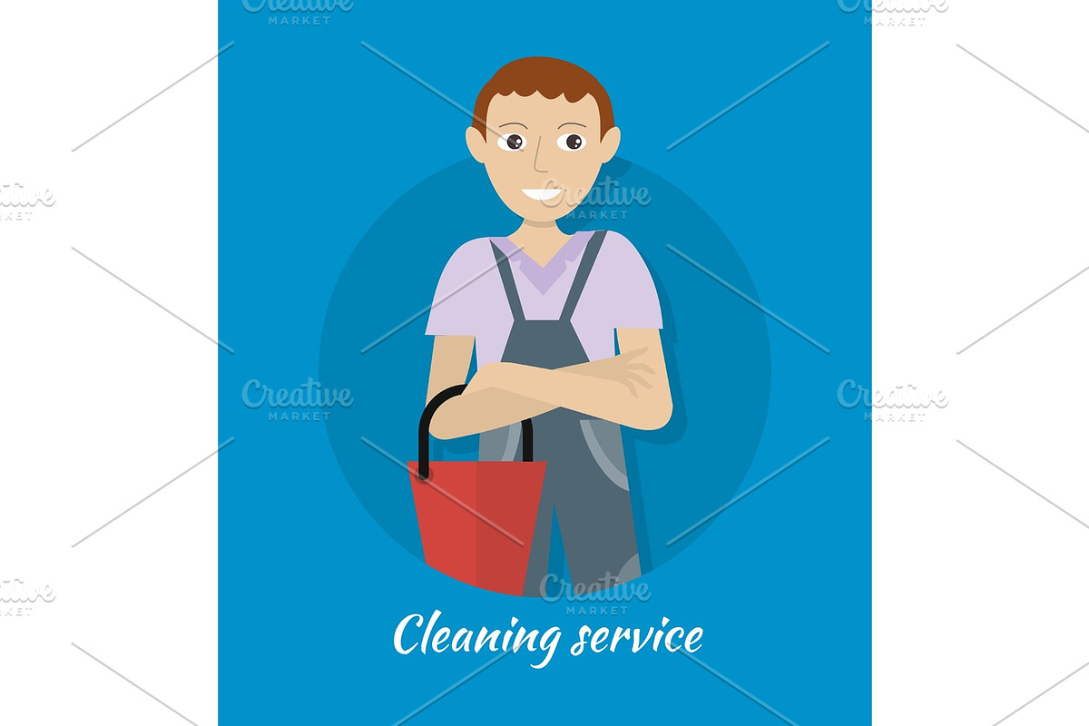 Cleaning Service Banner in Illustrations - product preview 8