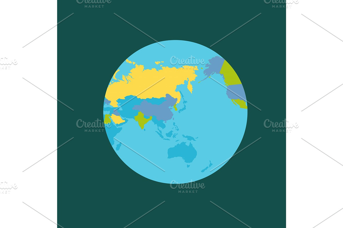 Planet Earth with Countries Vector Illustration. in Illustrations - product preview 8