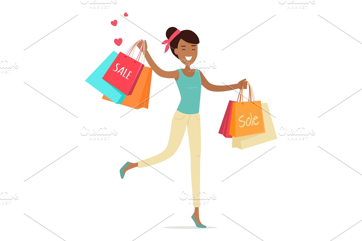 Sale in Woman's Clothing Shop Vector Concept in Illustrations - product preview 8