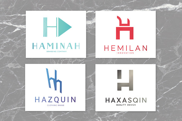 20 "H" Letter Alphabetic Logos in Logo Templates - product preview 4