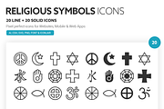 Religious Symbols Icons