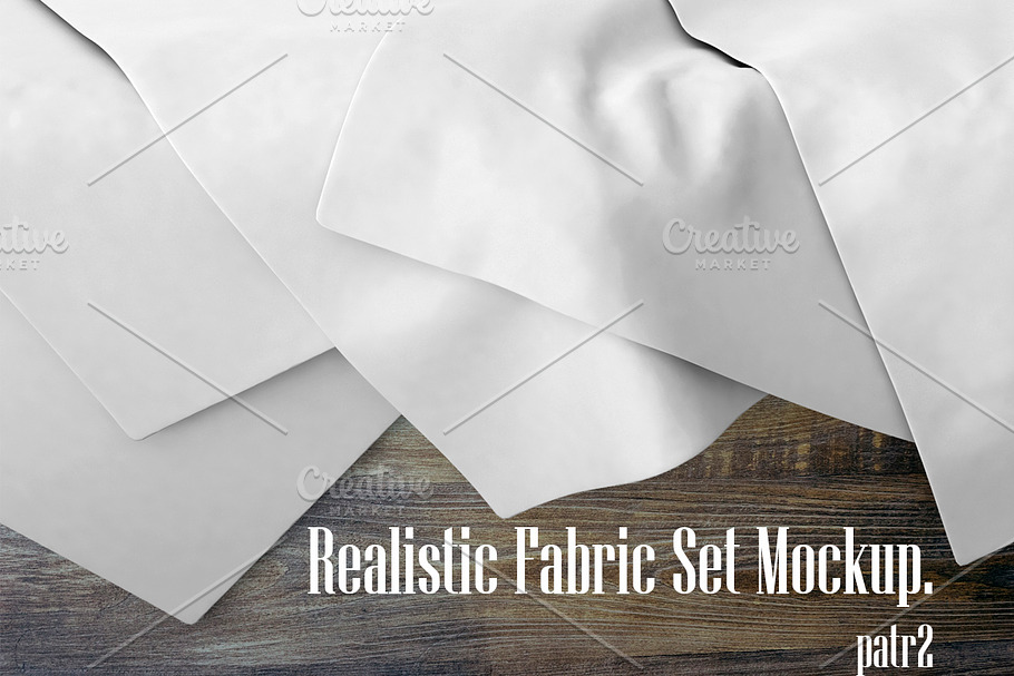 Realistic Fabric Set MockUp 2 in Product Mockups - product preview 8
