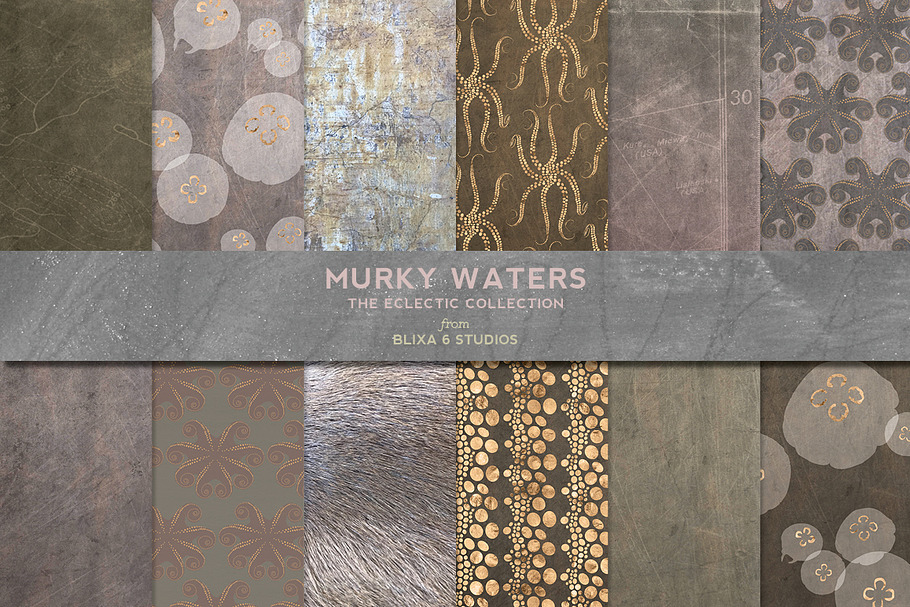 Murky Waters: Rose Gold & Watercolor