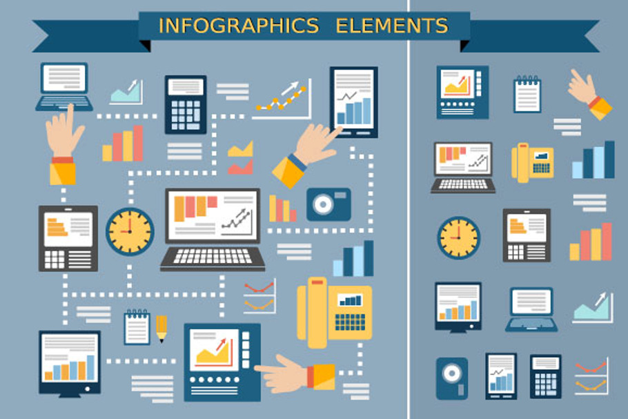 Monitor infographics in Illustrations - product preview 8