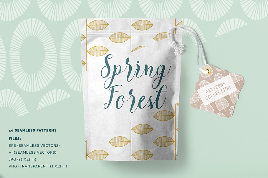 Spring Forest Patterns Collection