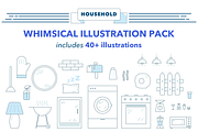 Whimsies Illustration Pack: Home