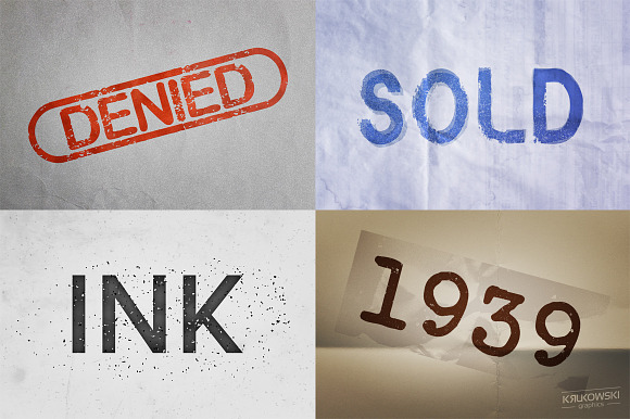 Stamp Ink Text Effects Style in Photoshop Layer Styles - product preview 1