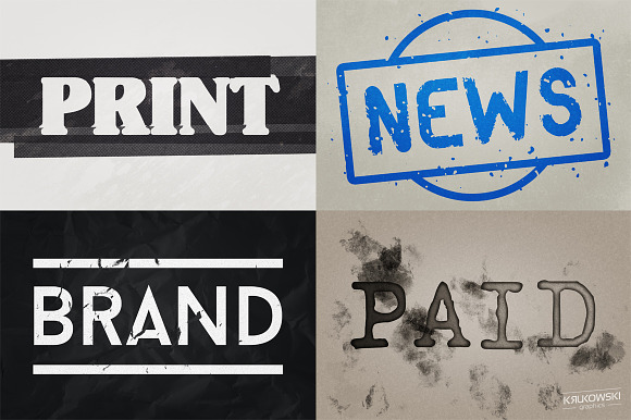 Stamp Ink Text Effects Style in Photoshop Layer Styles - product preview 2