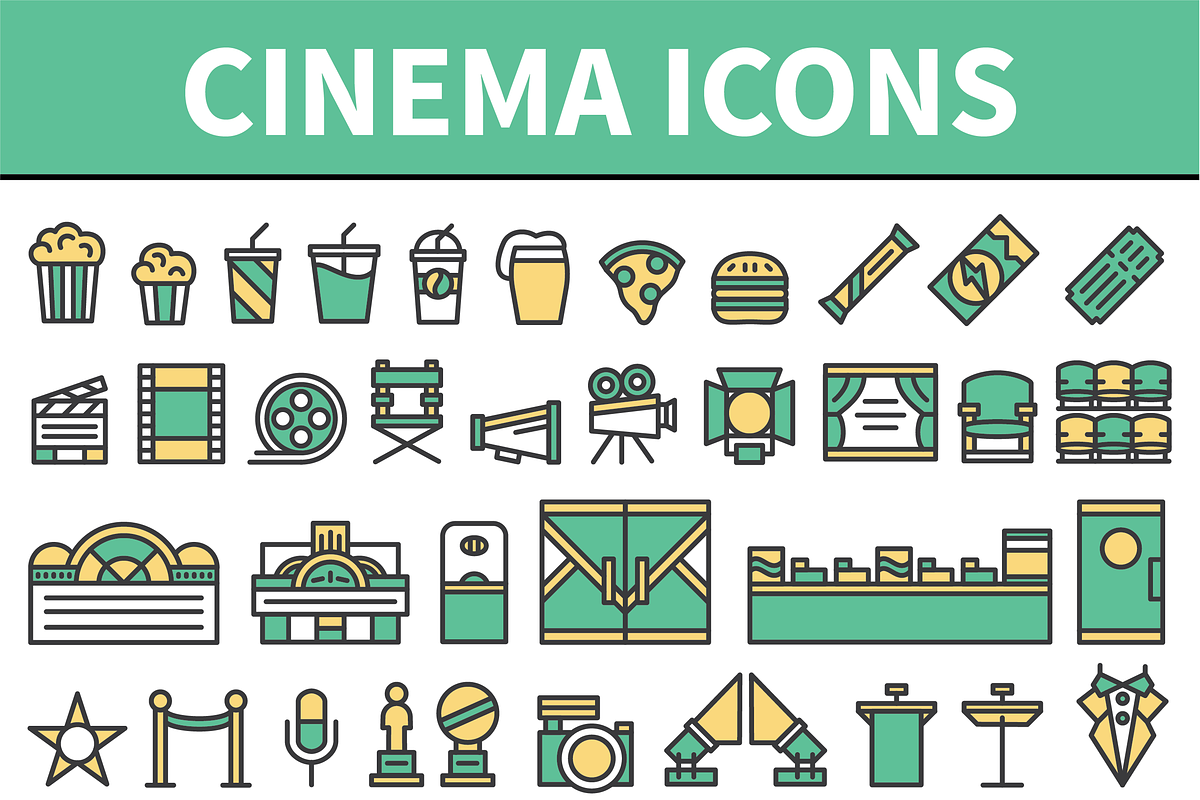 Cinema / Movie / Theater / Film Icon in Graphics - product preview 8