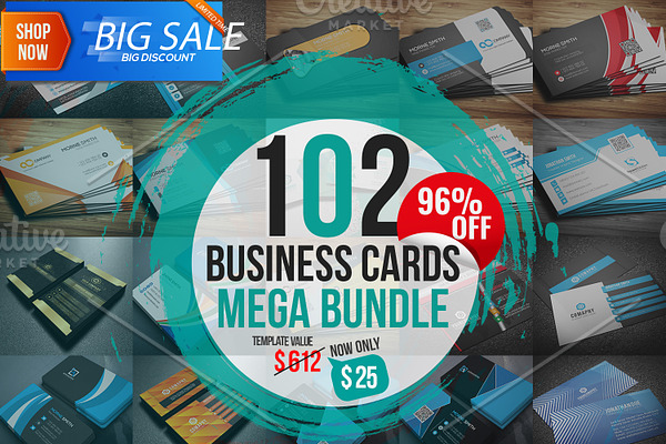 102 Business Card Mega Bundle