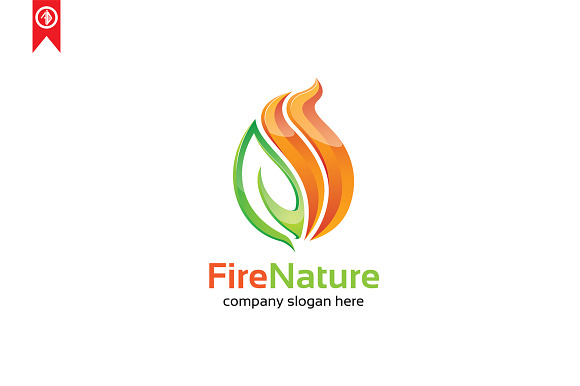 Fire Nature - Logo Template in Logo Templates - product preview 1