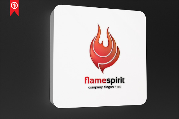 Flame Spirit / Nature - Logo Templat in Logo Templates - product preview 3